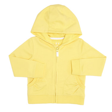 Toddler Solid Zip-Through Sweatshirt